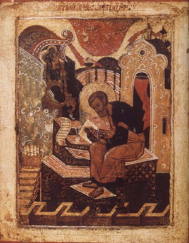 unknow artist Saint Luke theEvangelist Painting the Ico of the Virgin Norge oil painting art